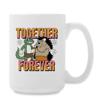 Ensemble, Compagnons pour toujours - Grande tasse 440 ml - blanc - Droite