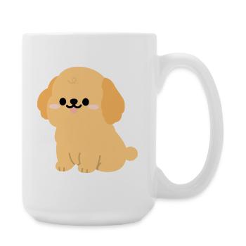 Sunny Golden Retriever Welpe - Große Tasse 440 ml - Weiß - Rechts
