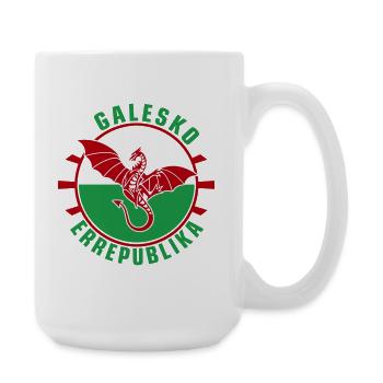 Galesko Errepublika – Walisische Republik - Große Tasse 440 ml - Weiß - Rechts