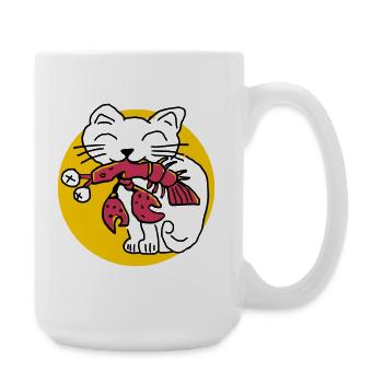 CancerCat - Große Tasse 440 ml - Weiß - Rechts