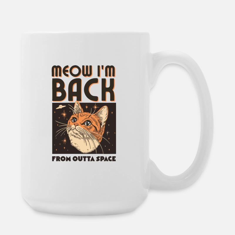 Meow I’m Back - Große Tasse 440 ml - Weiß