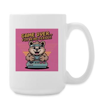 Teddy Bear Gierczak Thème rétro drôle - Grande tasse 440 ml - blanc - Droite