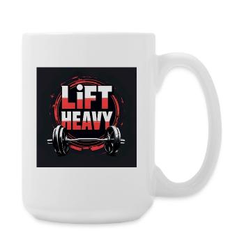 Design de motivation pour la salle de sport - Grande tasse 440 ml - blanc - Droite