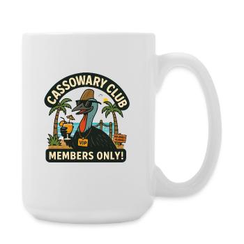 Australia Beach Cassowary Club nur für Mitglieder - Große Tasse 440 ml - Weiß - Rechts