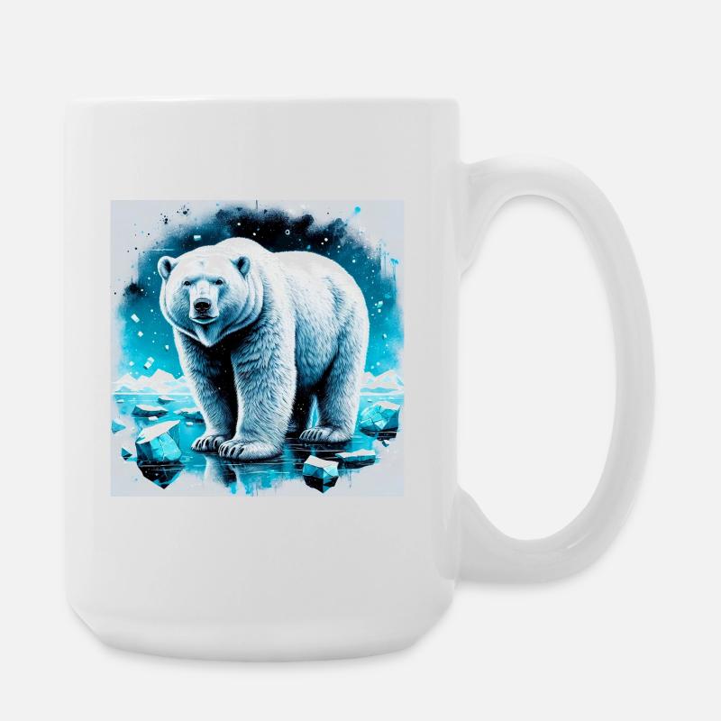 Eisbär - Große Tasse 440 ml - Weiß