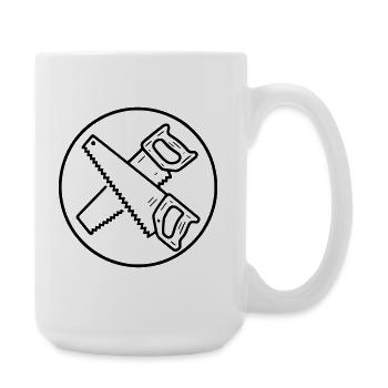 Scies croisées - Grande tasse 440 ml - blanc - Droite