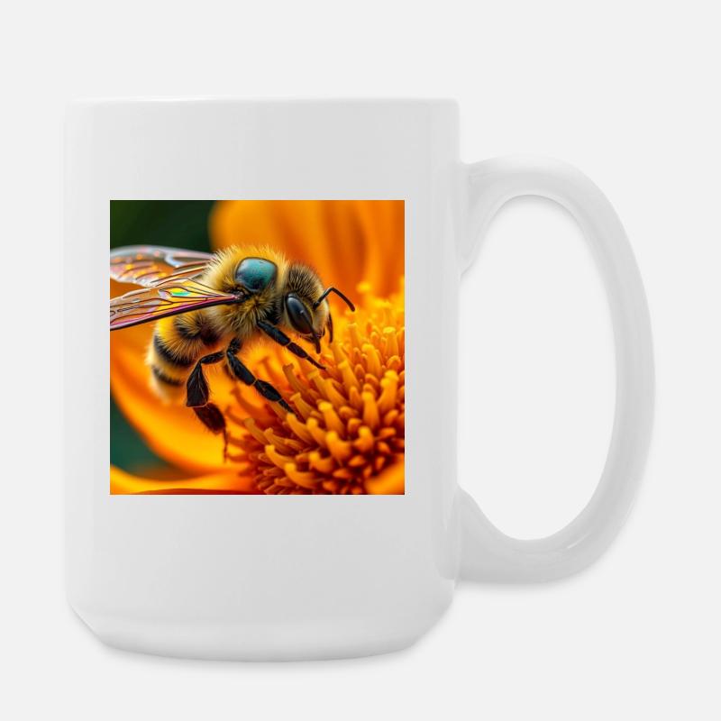 bee - Large Mug 440 ml - white
