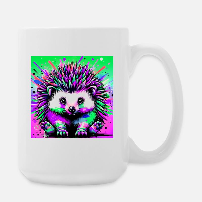hérisson - Grande tasse 440 ml - blanc