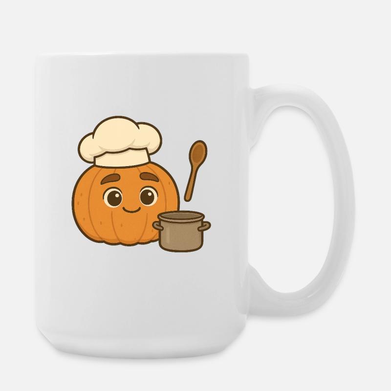 Freddie Pumpkin 3 - Large Mug 440 ml - white