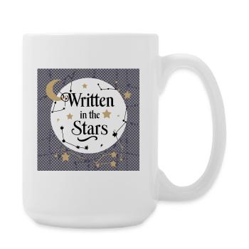 Schreiben in den Sternen - Große Tasse 440 ml - Weiß - Rechts
