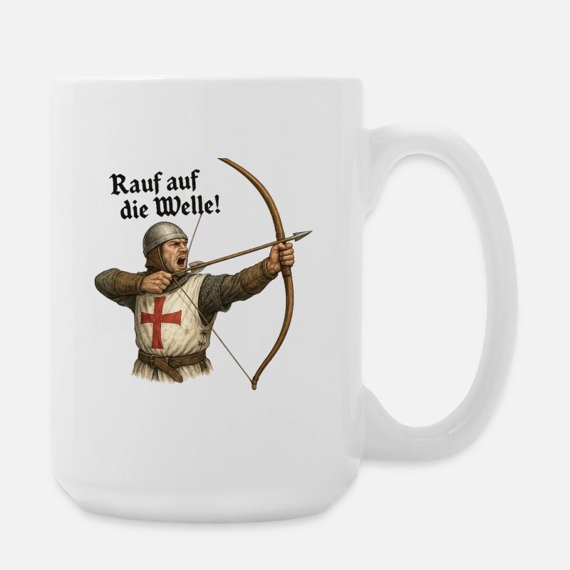 Archer – Get on the wave! - Large Mug 440 ml - white