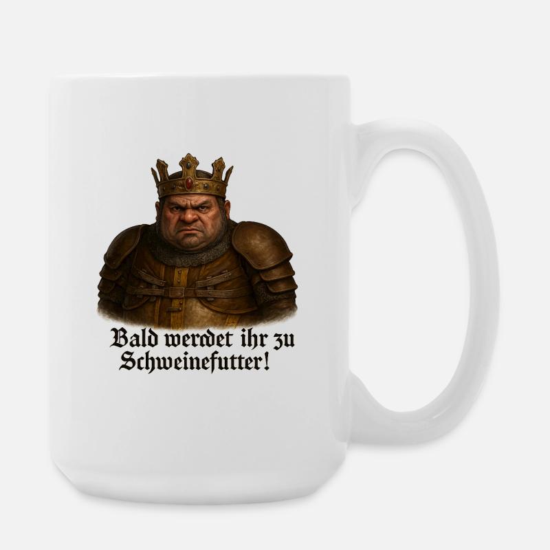 Stronghold Crusader – Das Schwein - Große Tasse 440 ml - Weiß