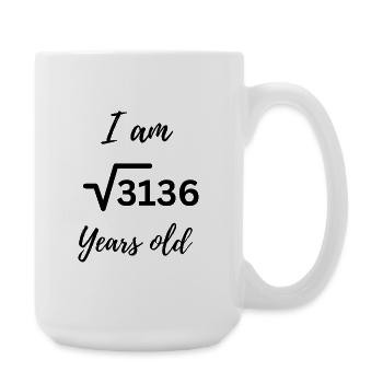 √3136 – 56, but only recognizable to math fans - Large Mug 440 ml - white - Right