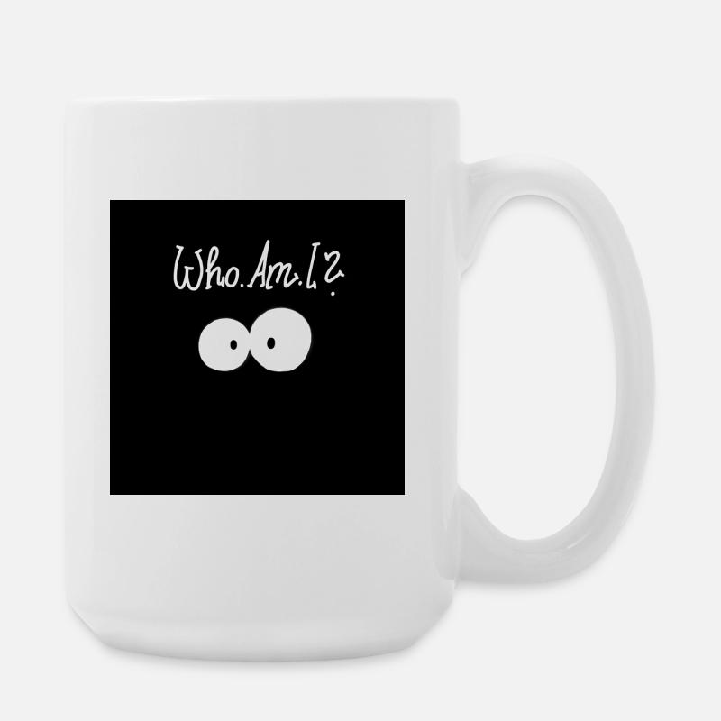 Wer bin ich? - Große Tasse 440 ml - Weiß