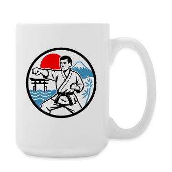 Karate Nature - Große Tasse 440 ml - Weiß - Rechts