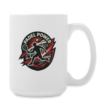 Padel Power - Große Tasse 440 ml - Weiß - Rechts