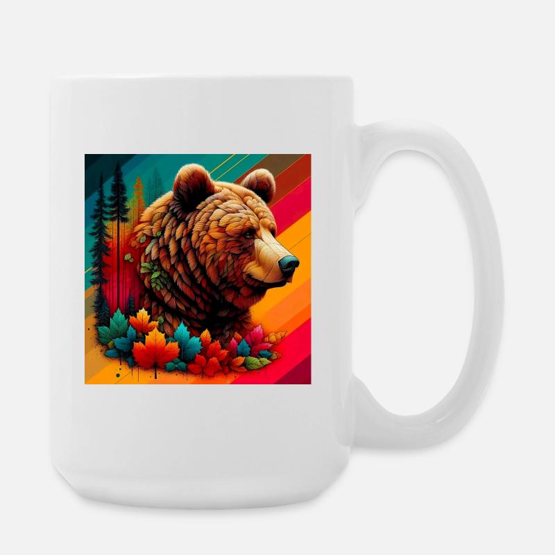 Bär - Große Tasse 440 ml - Weiß
