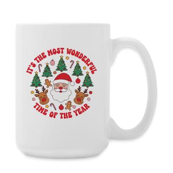 X-mas - It's the most wonderful time of the year - Large Mug 440 ml - white - Right