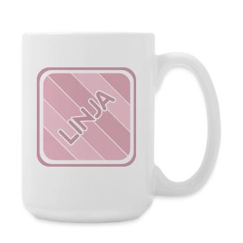 Geschenk für Linja - Große Tasse 440 ml - Weiß - Rechts