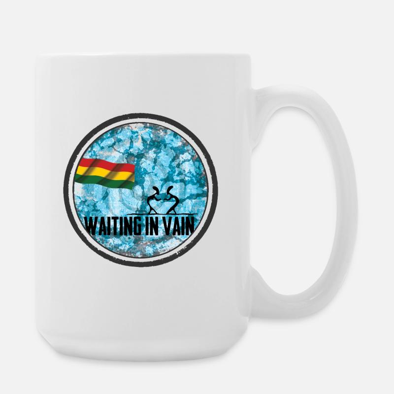 Waiting in Vain - reggae - Große Tasse 440 ml - Weiß