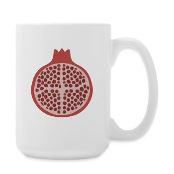 Pomegranate Half - Large Mug 440 ml - white - Right