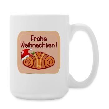 Merry Christmas Hamburg Franzbrötchen - Large Mug 440 ml - white - Right