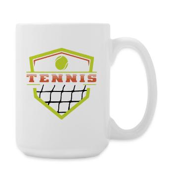Logo Tennis - Large Mug 440 ml - white - Right