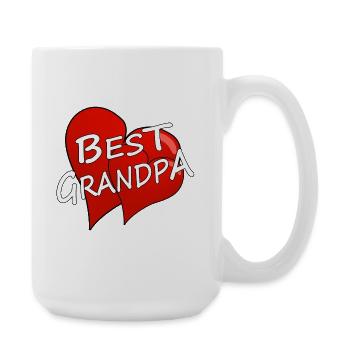 meilleur grand-père - Grande tasse 440 ml - blanc - Droite