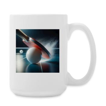 Sports, table tennis - Large Mug 440 ml - white - Right