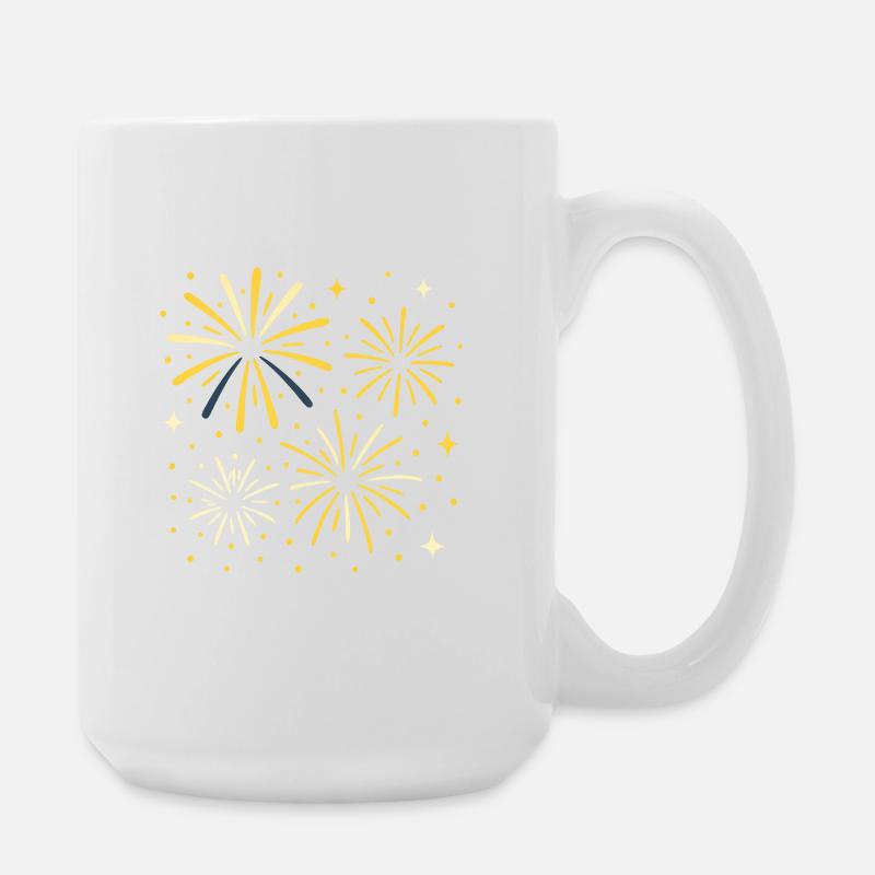 Fireworks - Large Mug 440 ml - white