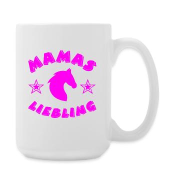 Pferde - Große Tasse 440 ml - Weiß - Rechts