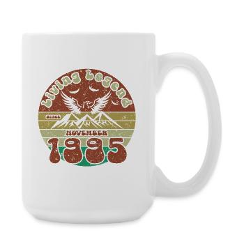 30th Birthday Living Legend since VIN 11/1995 - Large Mug 440 ml - white - Right