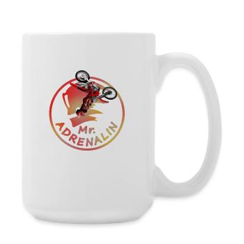 Mr Adrenalin Stunt Motocross - Large Mug 440 ml - white - Right