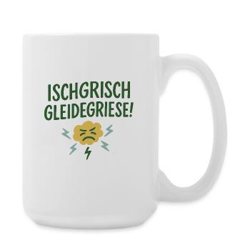 Ischgrisch gleidegriese! - Große Tasse 440 ml - Weiß - Rechts