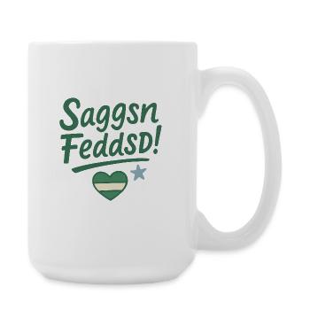 Saggsn_Feddsd- - Große Tasse 440 ml - Weiß - Rechts
