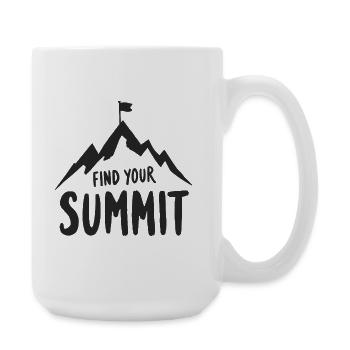Find your summit - Large Mug 440 ml - white - Right