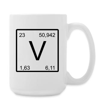 Vanadium V-Element Vanadium Design - Large Mug 440 ml - white - Right