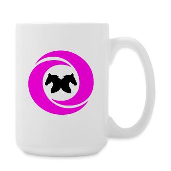 horses - Large Mug 440 ml - white - Right