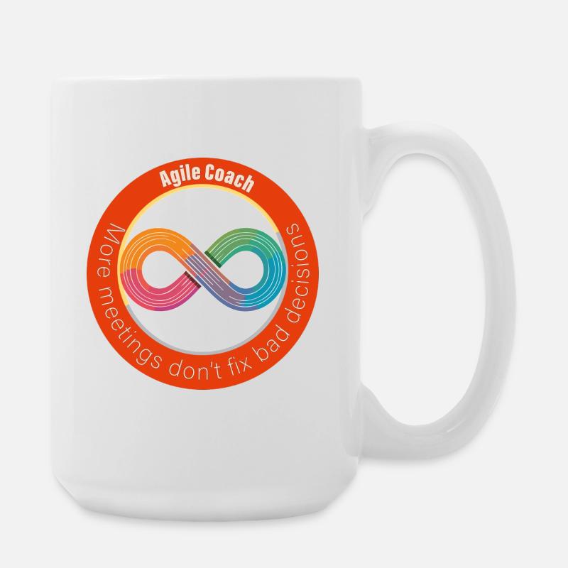 More meetings don't fix bad decisions - Große Tasse 440 ml - Weiß