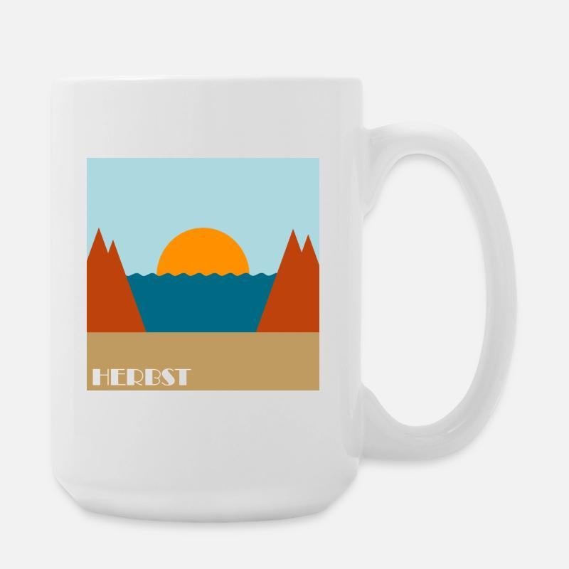 Herbst - Große Tasse 440 ml - Weiß