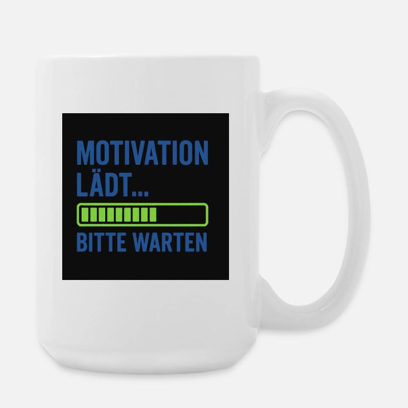 Motivation lädt... Bitte warten - Große Tasse 440 ml - Weiß
