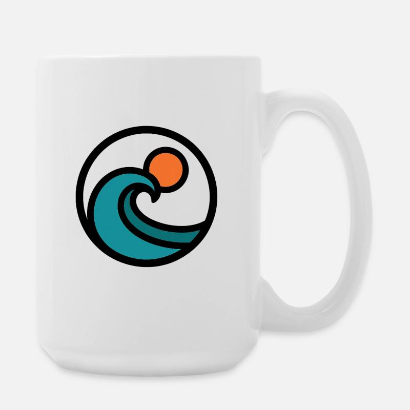 Ozean Geist - Große Tasse 440 ml - Weiß