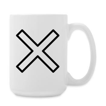Kreuz - Große Tasse 440 ml - Weiß - Rechts