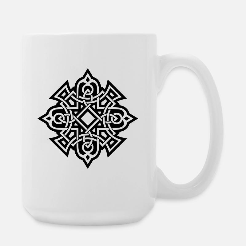 Celtic Pattern - Large Mug 440 ml - white