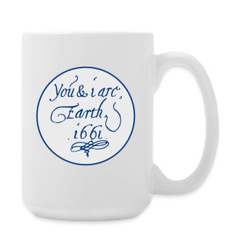 You & I are Earth 1661 - Large Mug 440 ml - white - Right