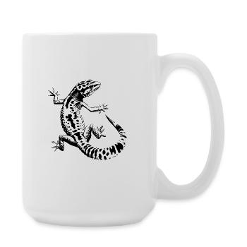 Gecko léopard - Grande tasse 440 ml - blanc - Droite