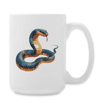 Serpent4 - Grande tasse 440 ml - blanc - Droite
