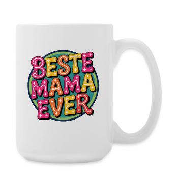 Best Mama Ever Retro Typography - Large Mug 440 ml - white - Right