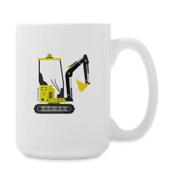 Excavator - Large Mug 440 ml - white - Right