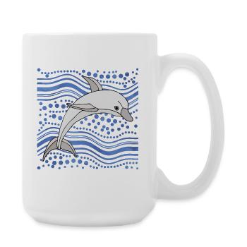 dolphin - Large Mug 440 ml - white - Right